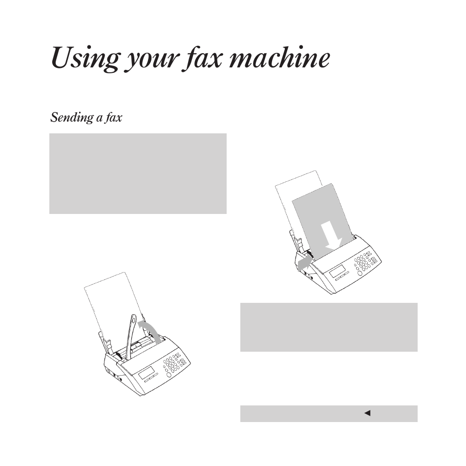 Using your fax machine, Sending a fax | BT DECTfax Fax machine and digital telephone system User Manual | Page 18 / 48