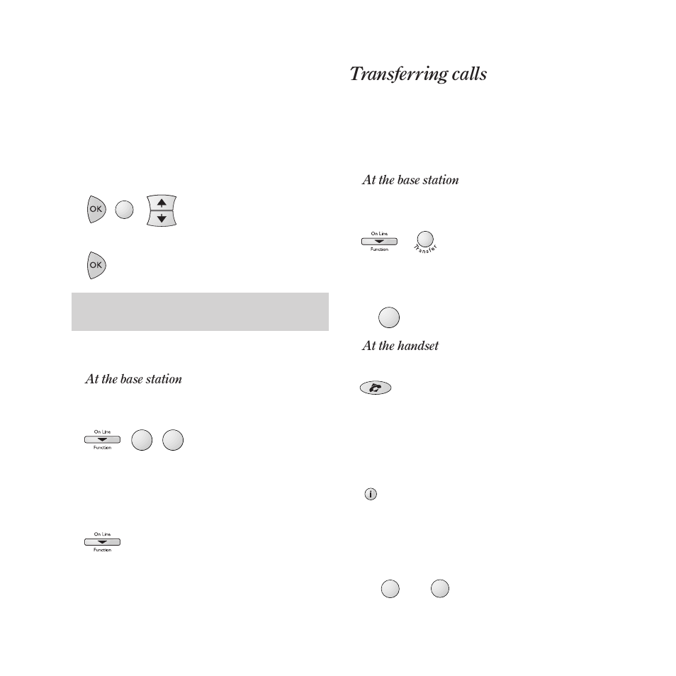 Transferring calls | BT DECTfax Fax machine and digital telephone system User Manual | Page 36 / 48
