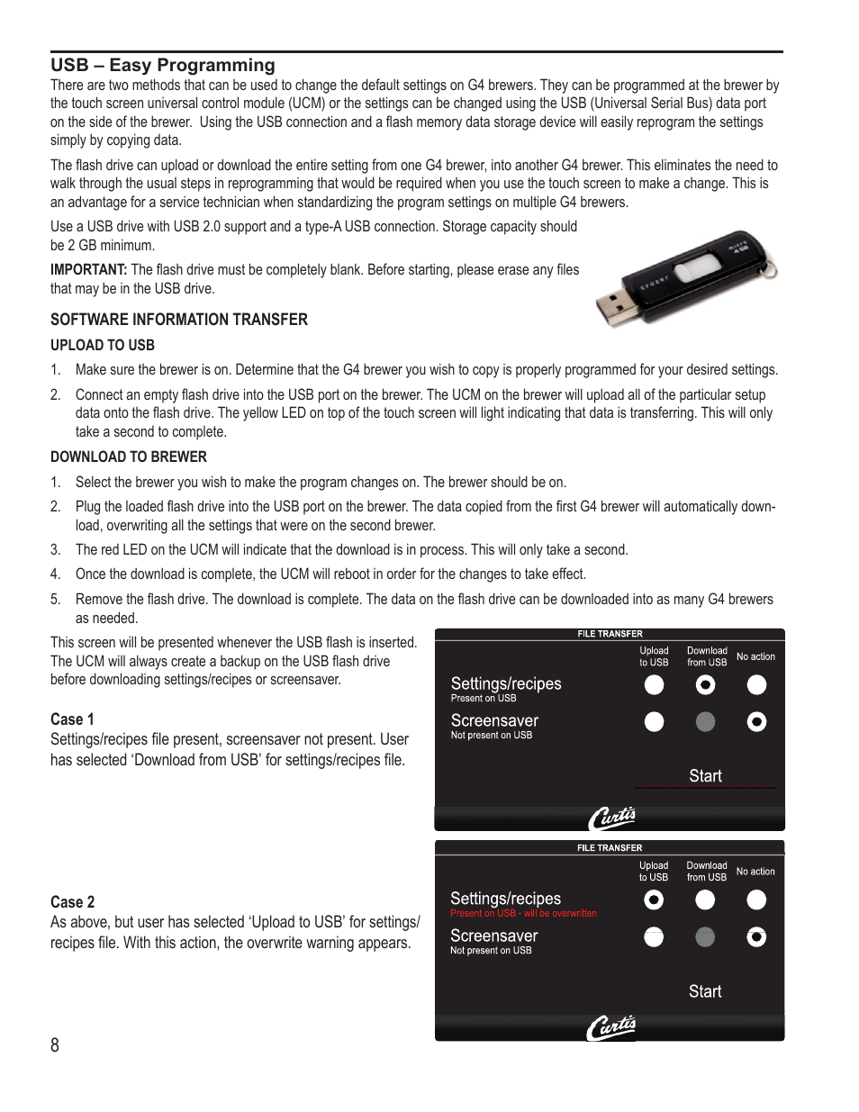 Wilbur Curtis G4GEMS User Manual | Page 8 / 18