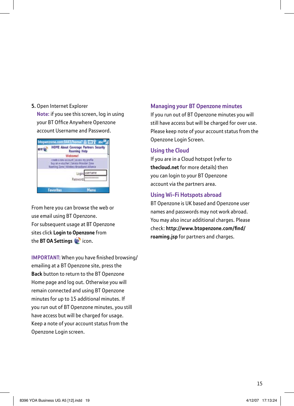 BT HTC S620 User Manual | Page 19 / 44