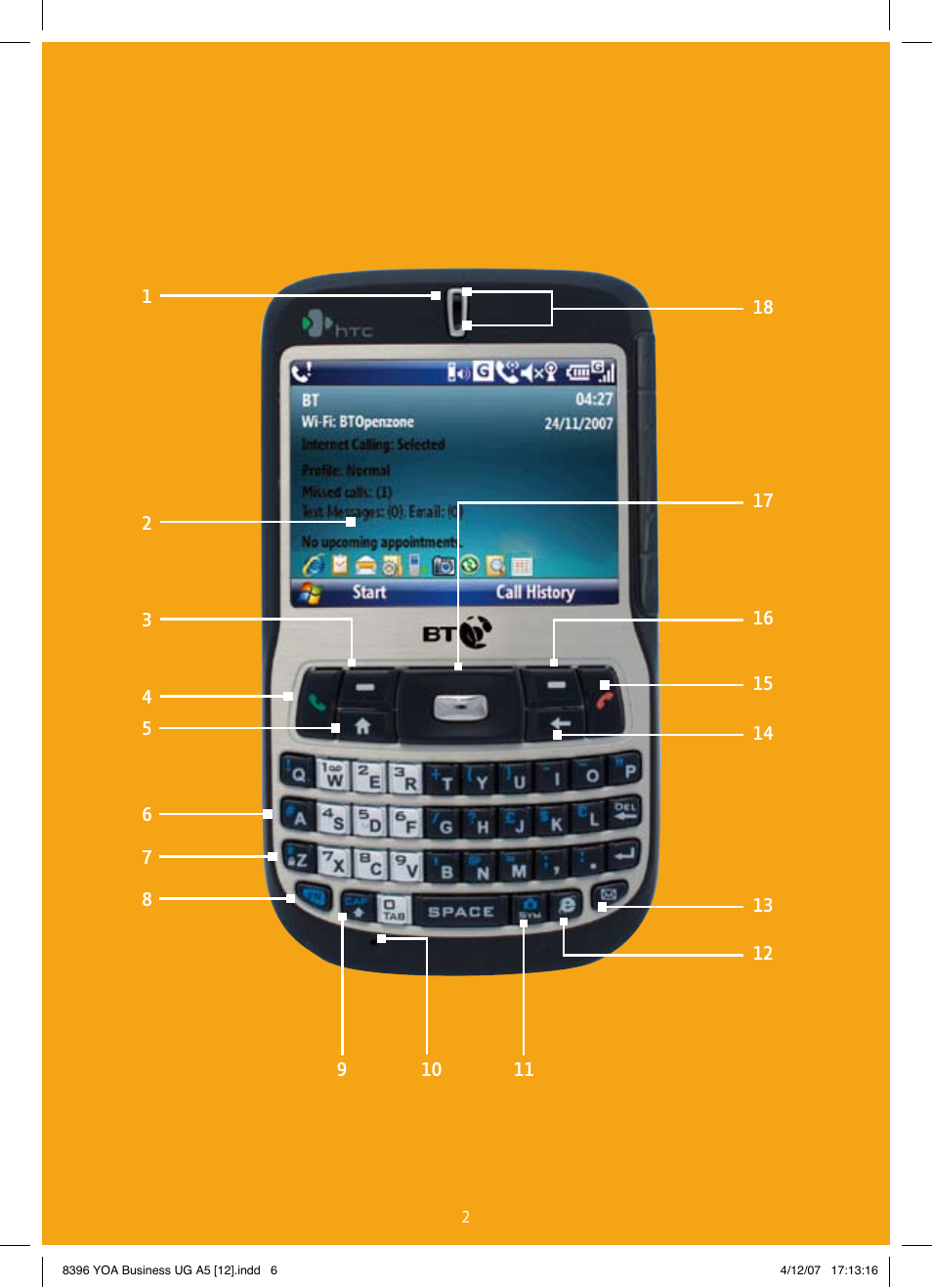 BT HTC S620 User Manual | Page 6 / 44