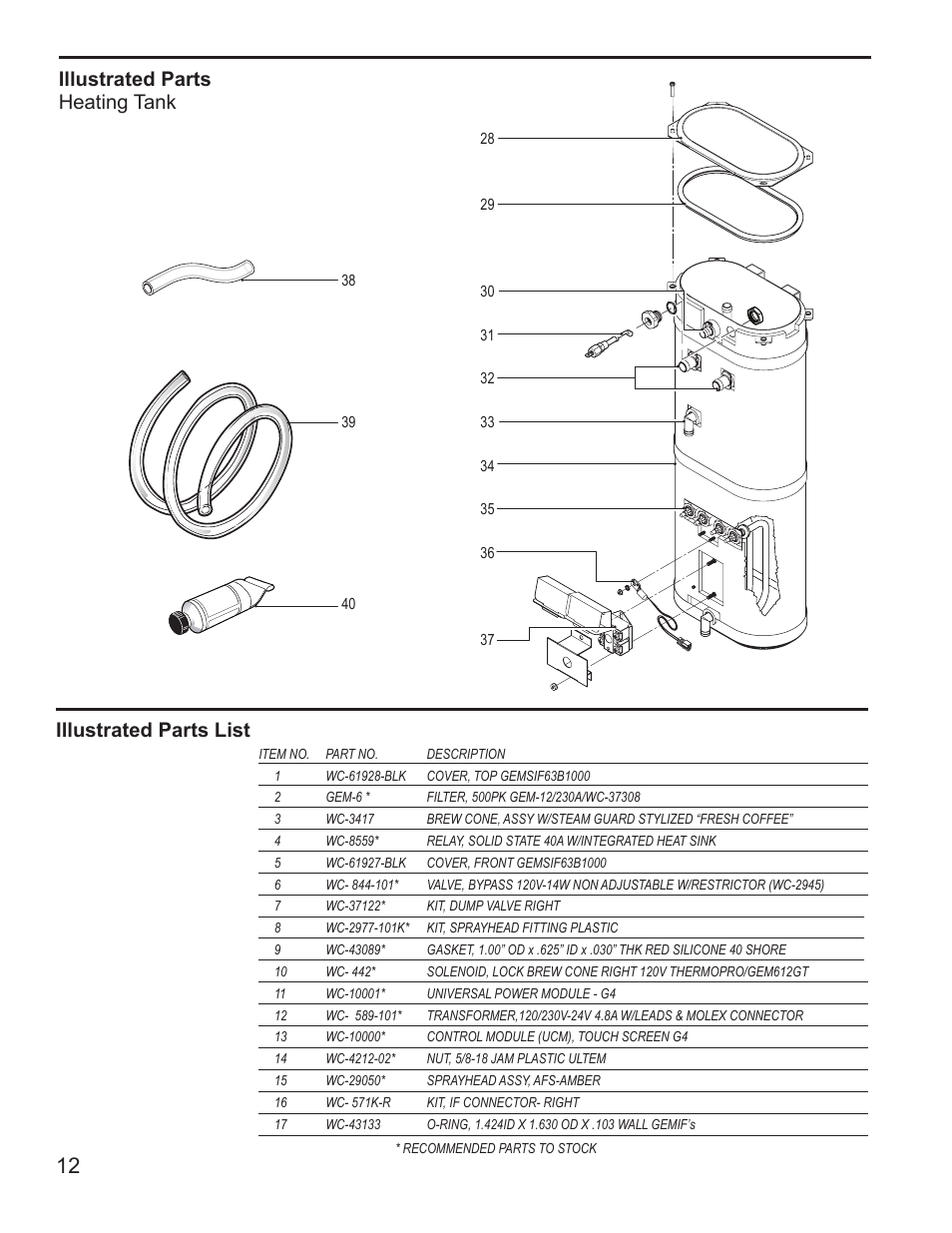 Wilbur Curtis G4GEMSIF User Manual | Page 12 / 18