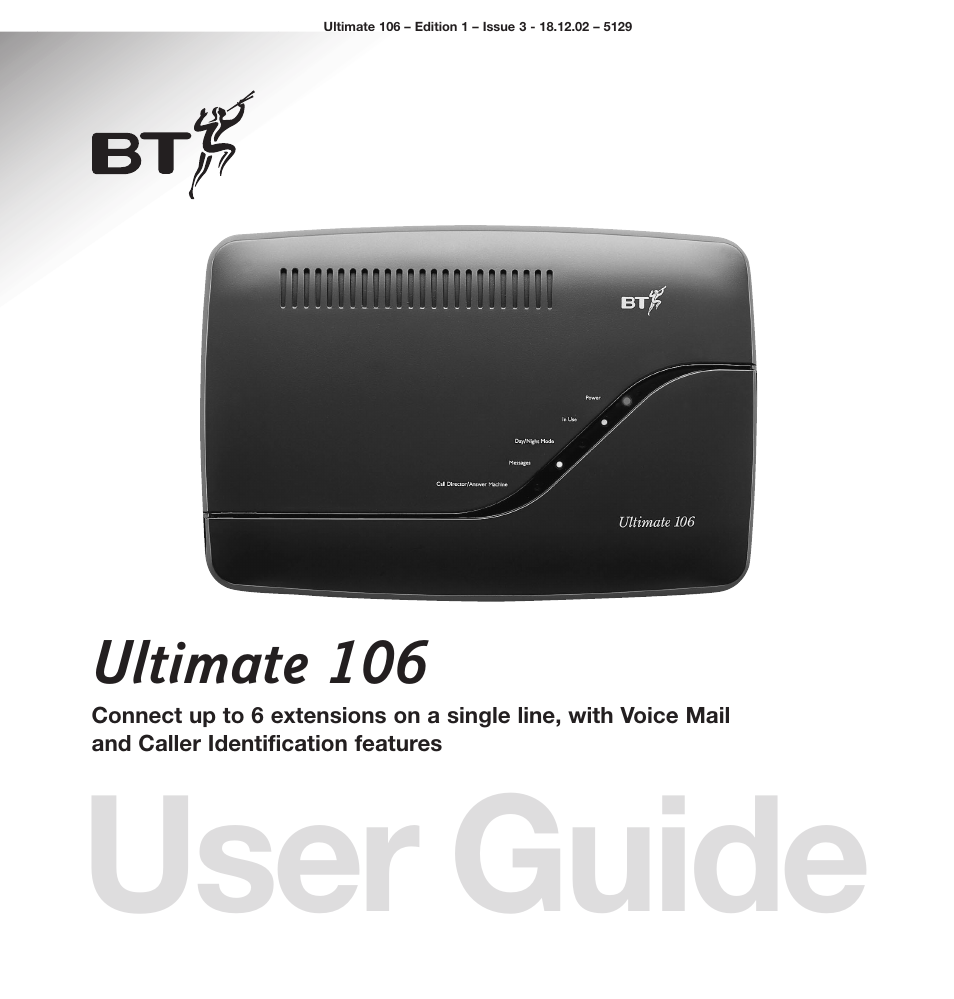 BT 106 User Manual | 45 pages
