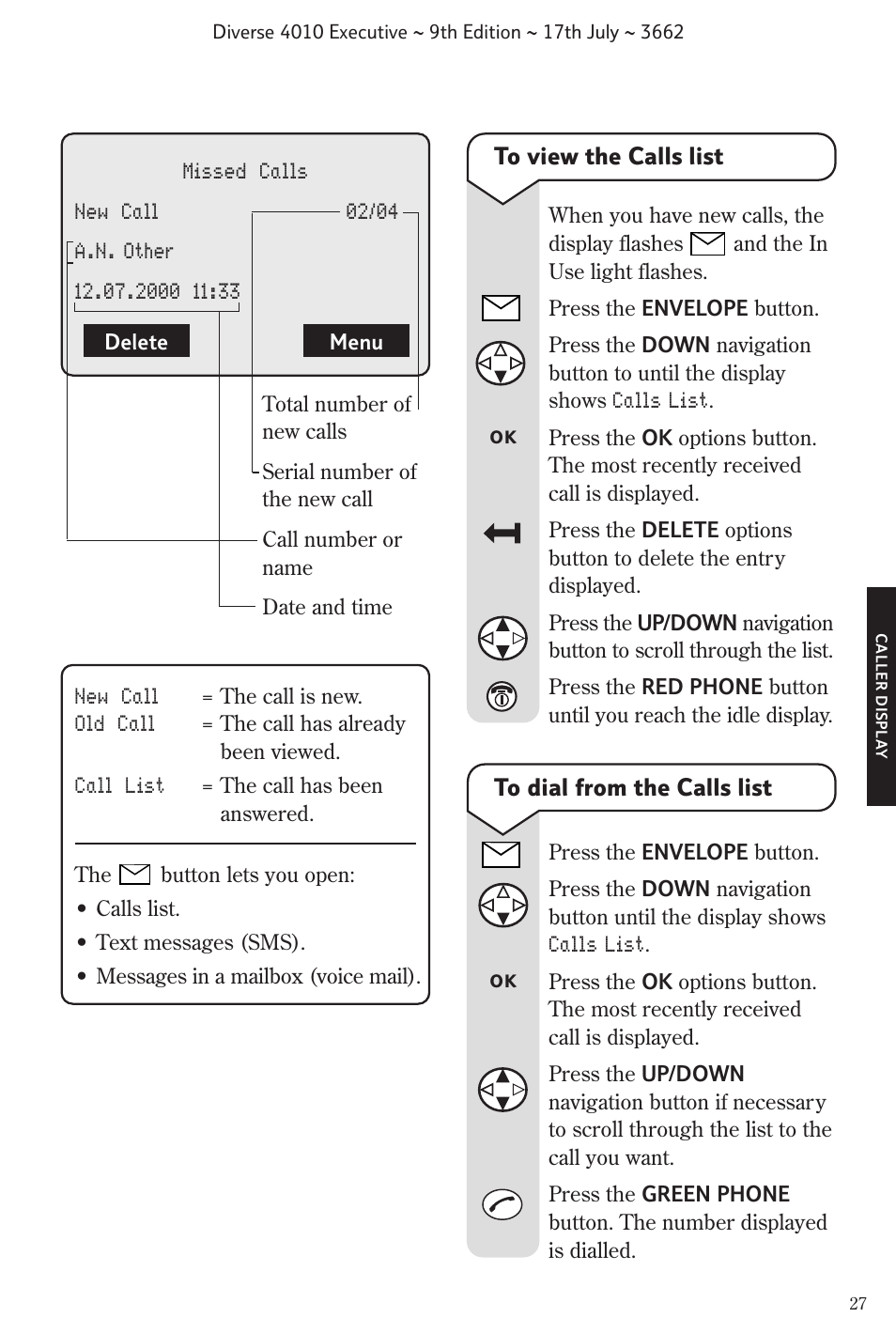 BT 4010 Executive User Manual | Page 29 / 69