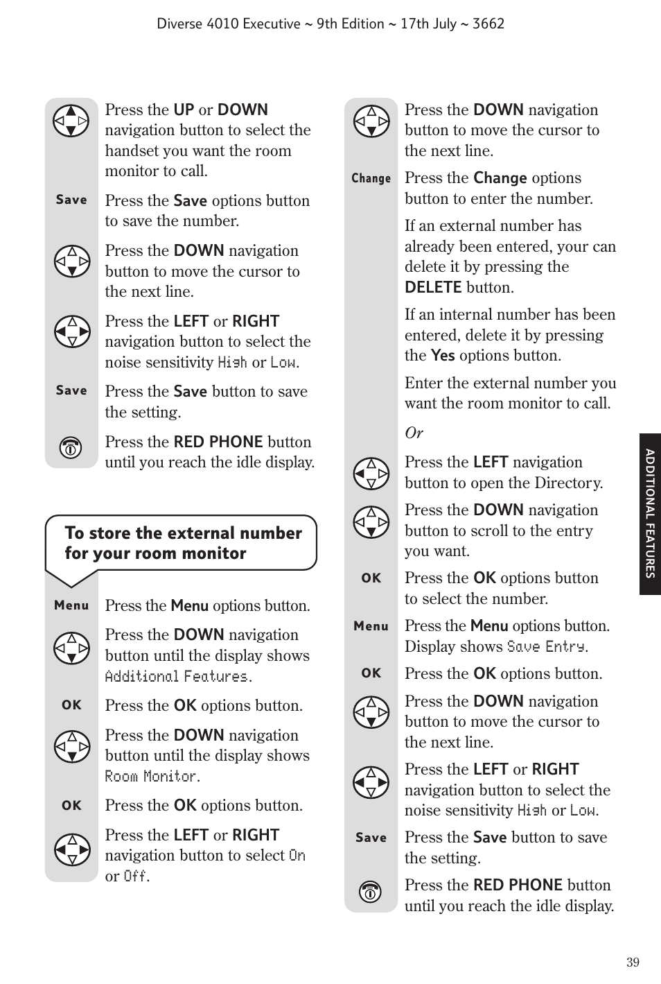 BT 4010 Executive User Manual | Page 41 / 69