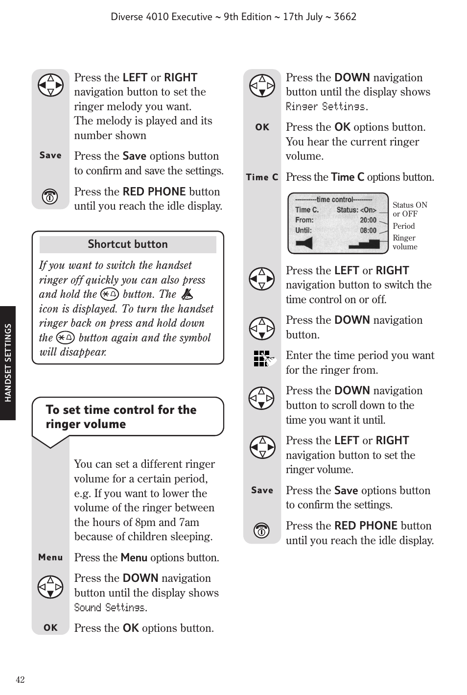 BT 4010 Executive User Manual | Page 44 / 69