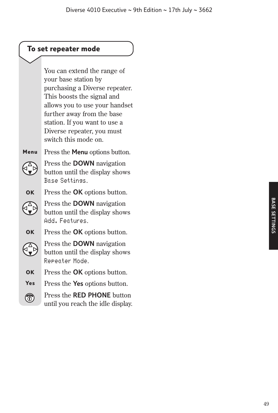 BT 4010 Executive User Manual | Page 51 / 69