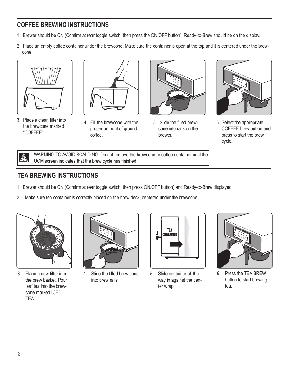 Wilbur Curtis CBHT User Manual | Page 2 / 12