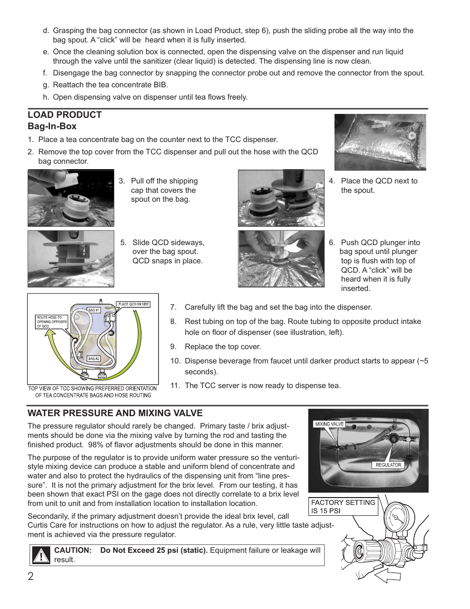 Wilbur Curtis TCC3 User Manual | Page 2 / 12