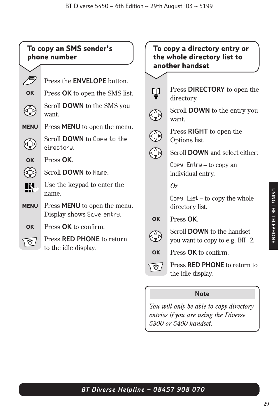 BT Diverse 5450 User Manual | Page 31 / 94