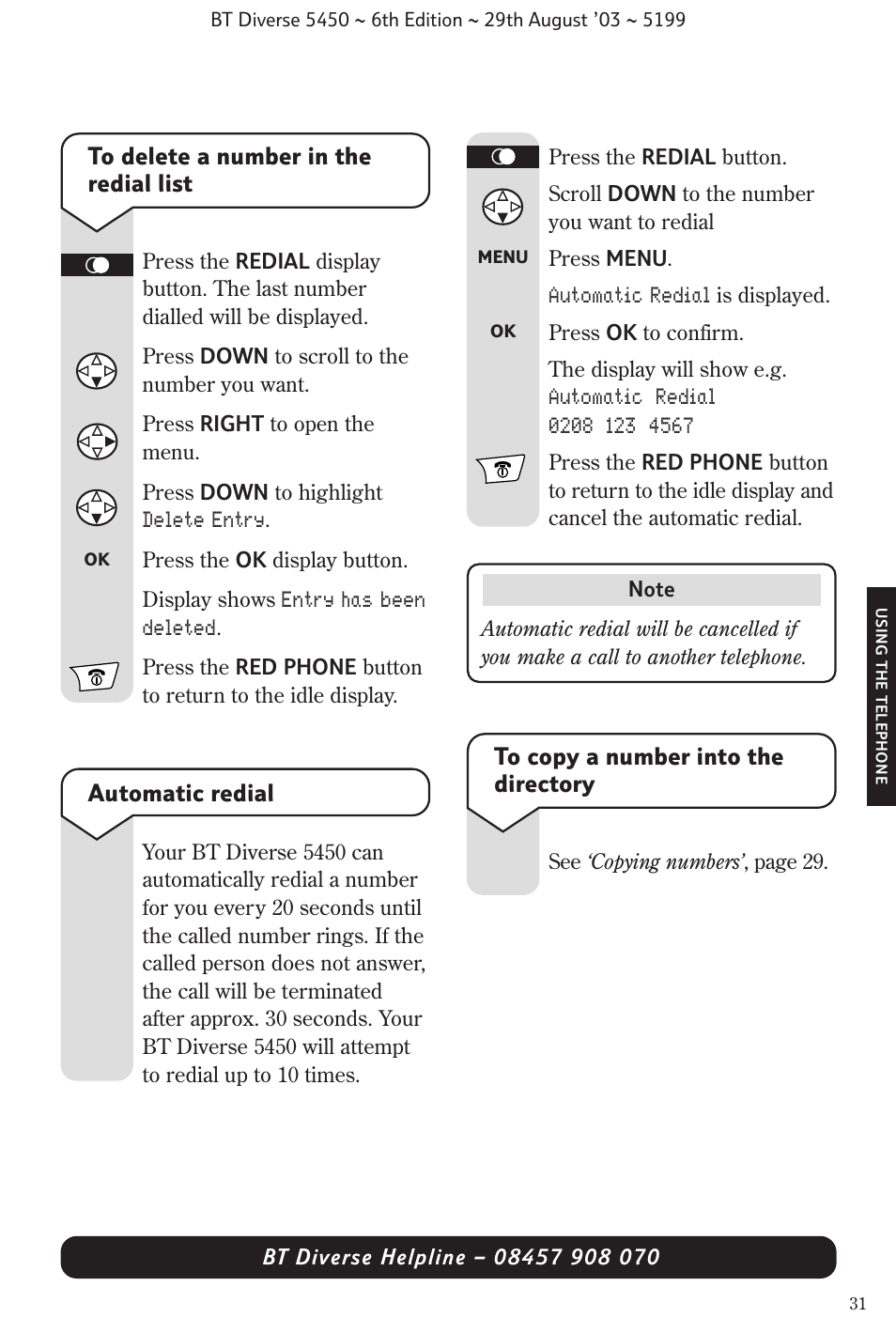 BT Diverse 5450 User Manual | Page 33 / 94