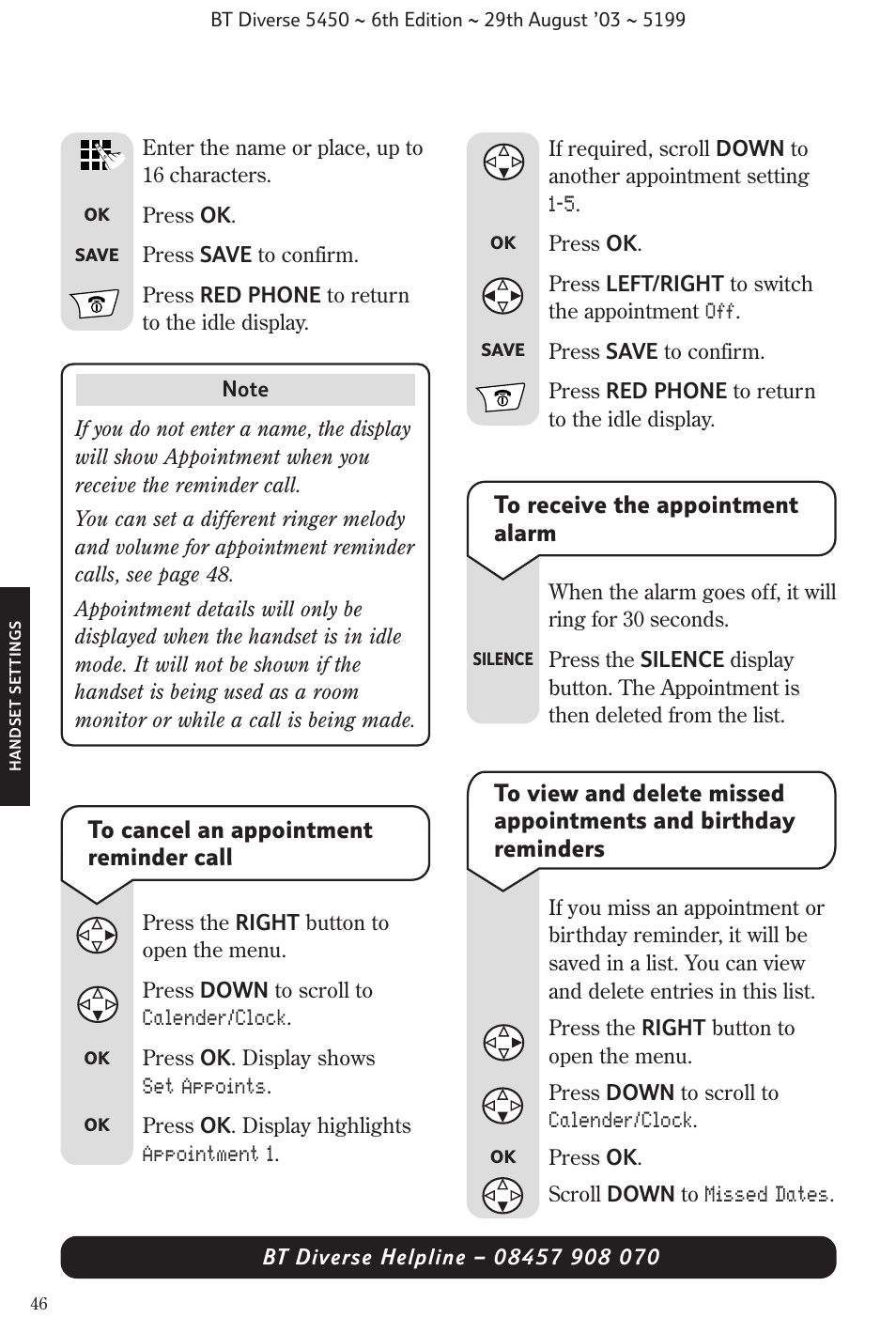 BT Diverse 5450 User Manual | Page 48 / 94