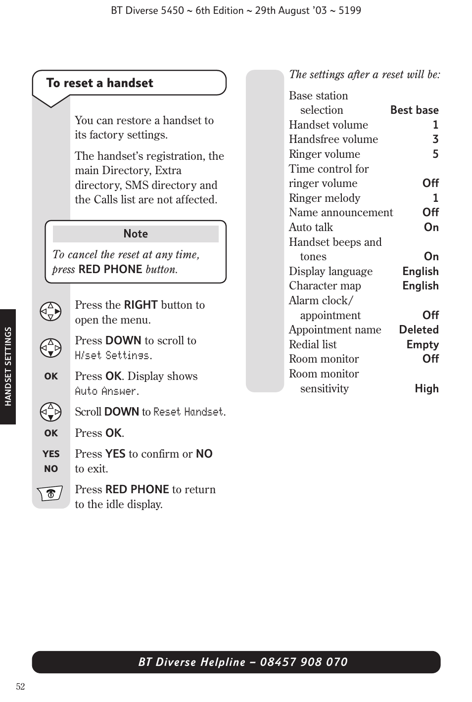 BT Diverse 5450 User Manual | Page 54 / 94