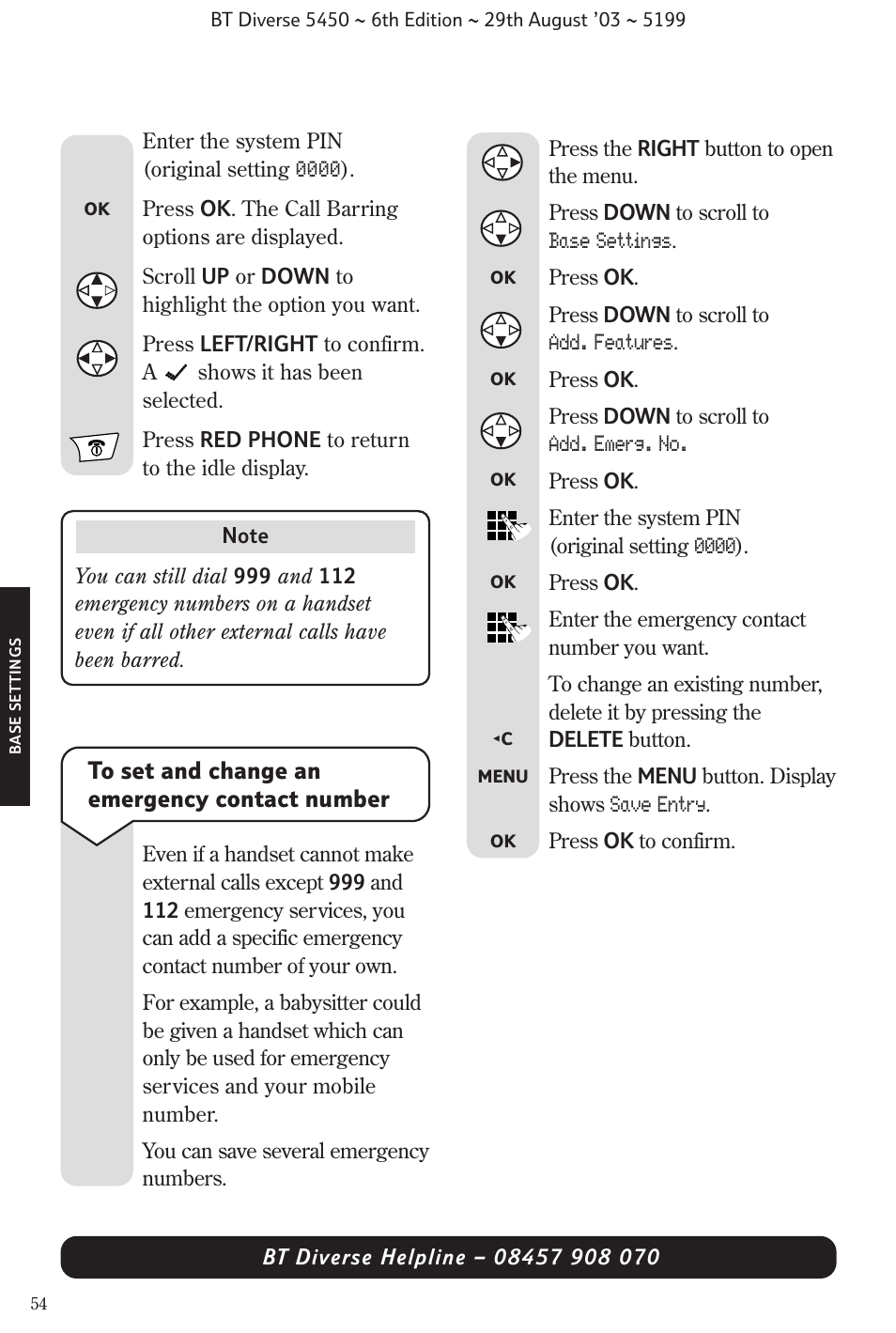 BT Diverse 5450 User Manual | Page 56 / 94