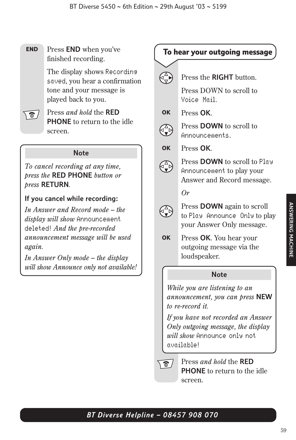 BT Diverse 5450 User Manual | Page 61 / 94