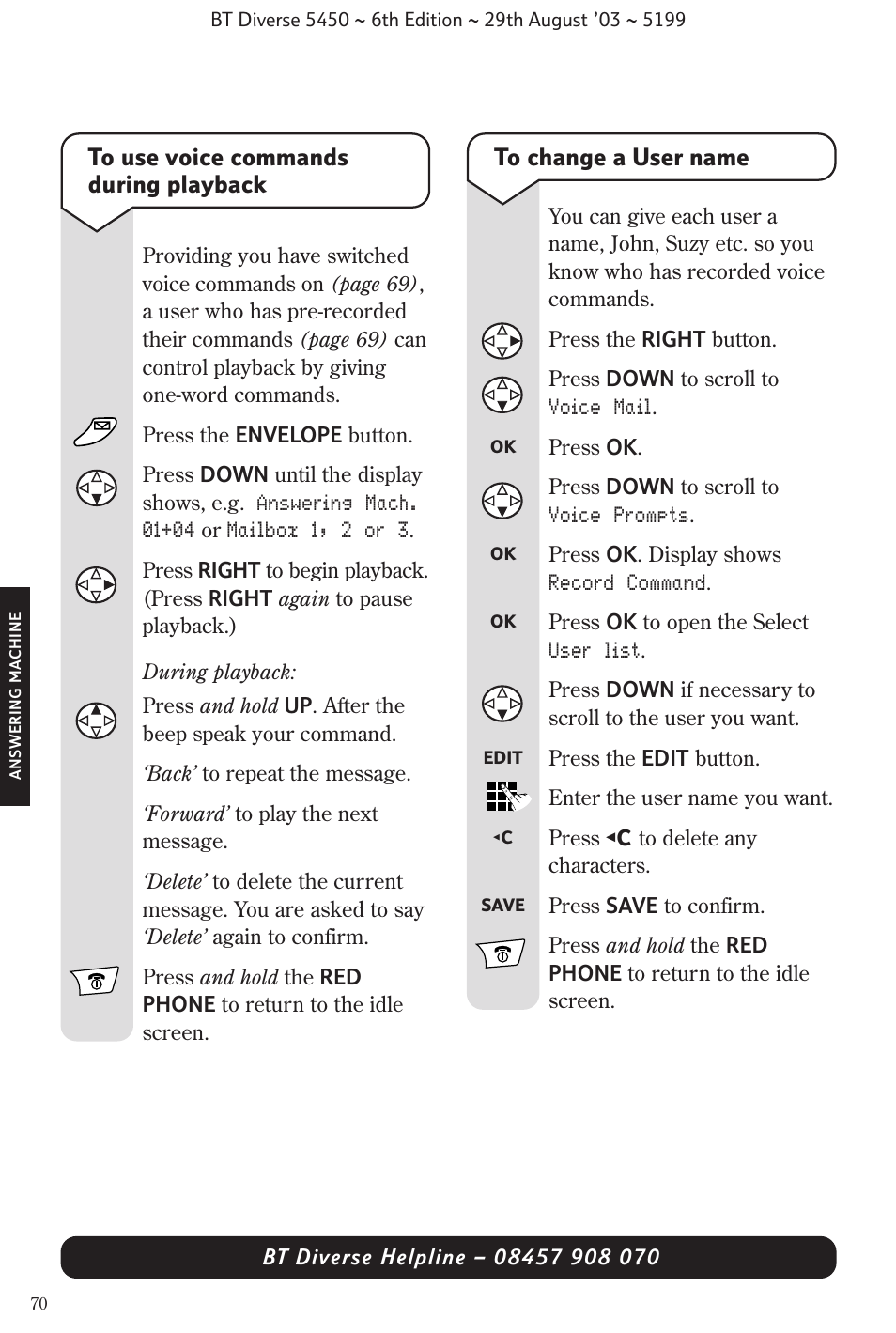 BT Diverse 5450 User Manual | Page 72 / 94