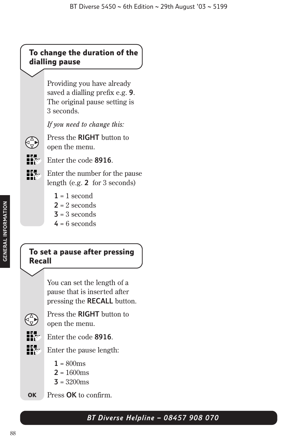 BT Diverse 5450 User Manual | Page 90 / 94