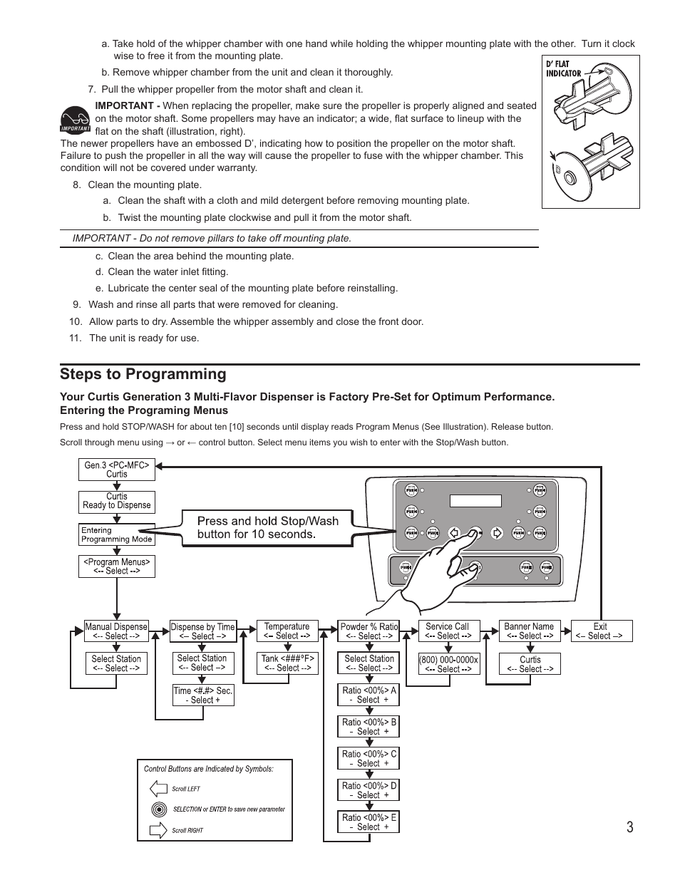 Steps to programming | Wilbur Curtis EXPR User Manual | Page 3 / 10