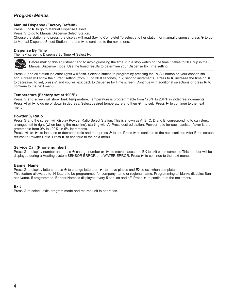 Wilbur Curtis EXPR User Manual | Page 4 / 10