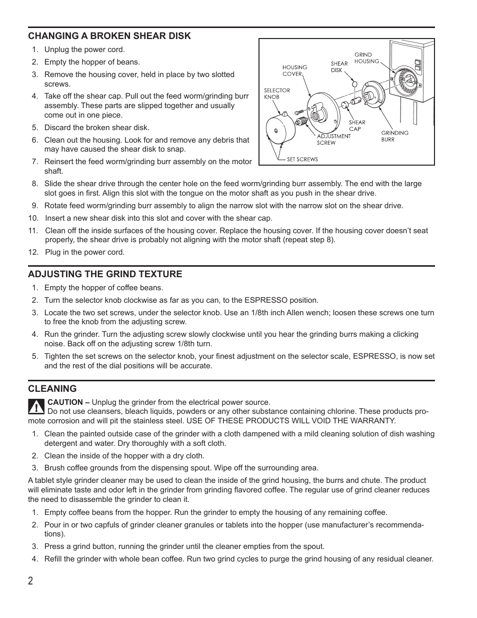 Wilbur Curtis GSG-3RED User Manual | Page 2 / 6