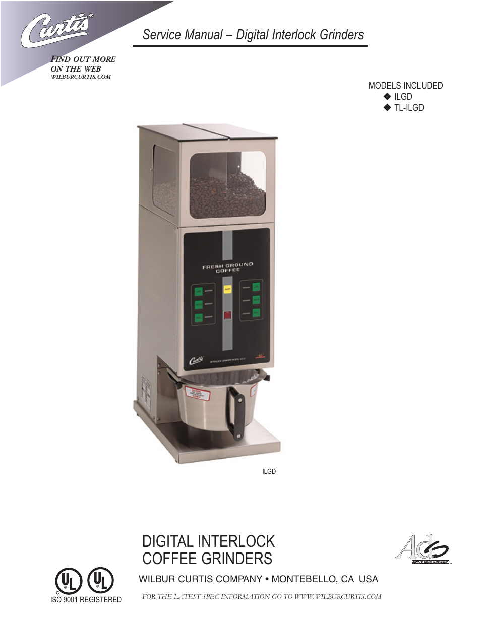 Wilbur Curtis TL-ILGD User Manual | 12 pages