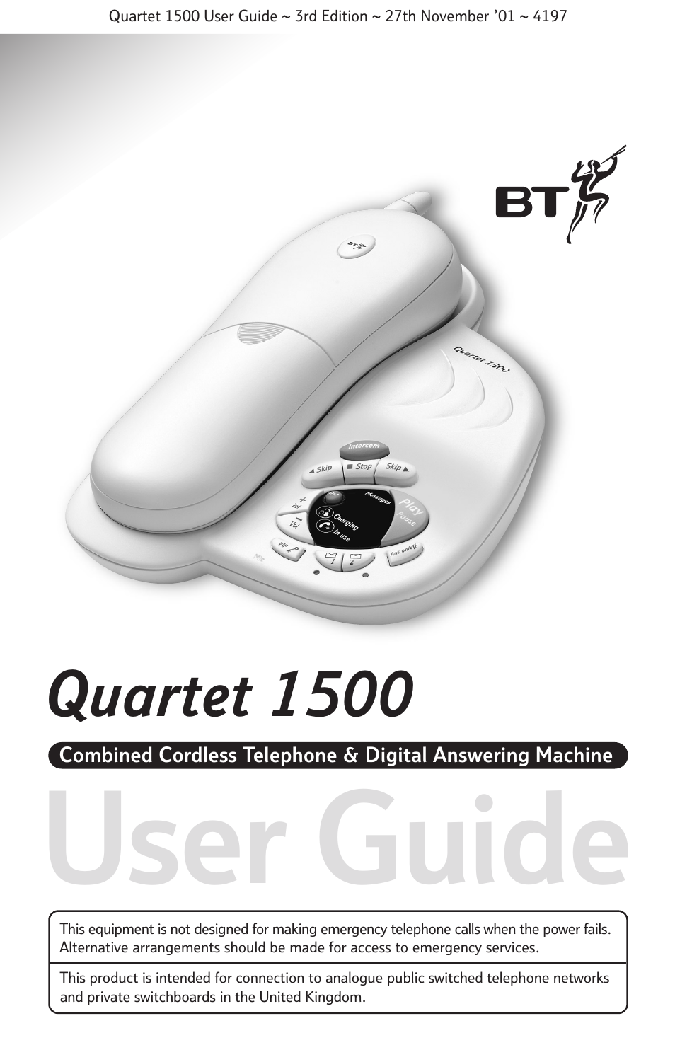 BT 1500 User Manual | 51 pages