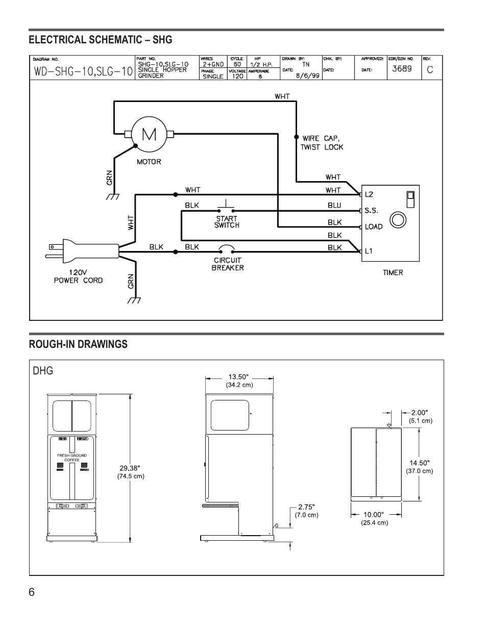 Wilbur Curtis SHG User Manual | Page 6 / 8