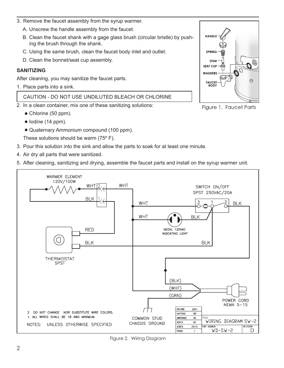 Wilbur Curtis SW-2 User Manual | Page 2 / 4