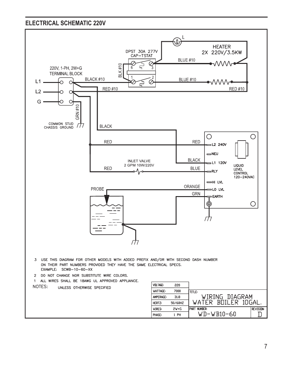 Wilbur Curtis WB-10-60 User Manual | Page 7 / 8