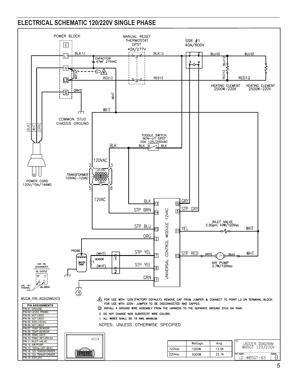 Wilbur Curtis WB5GT User Manual | Page 5 / 8