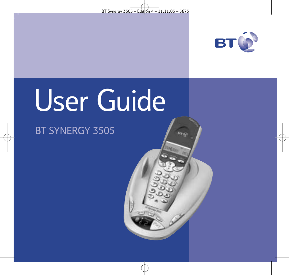 BT 3505 User Manual | 72 pages