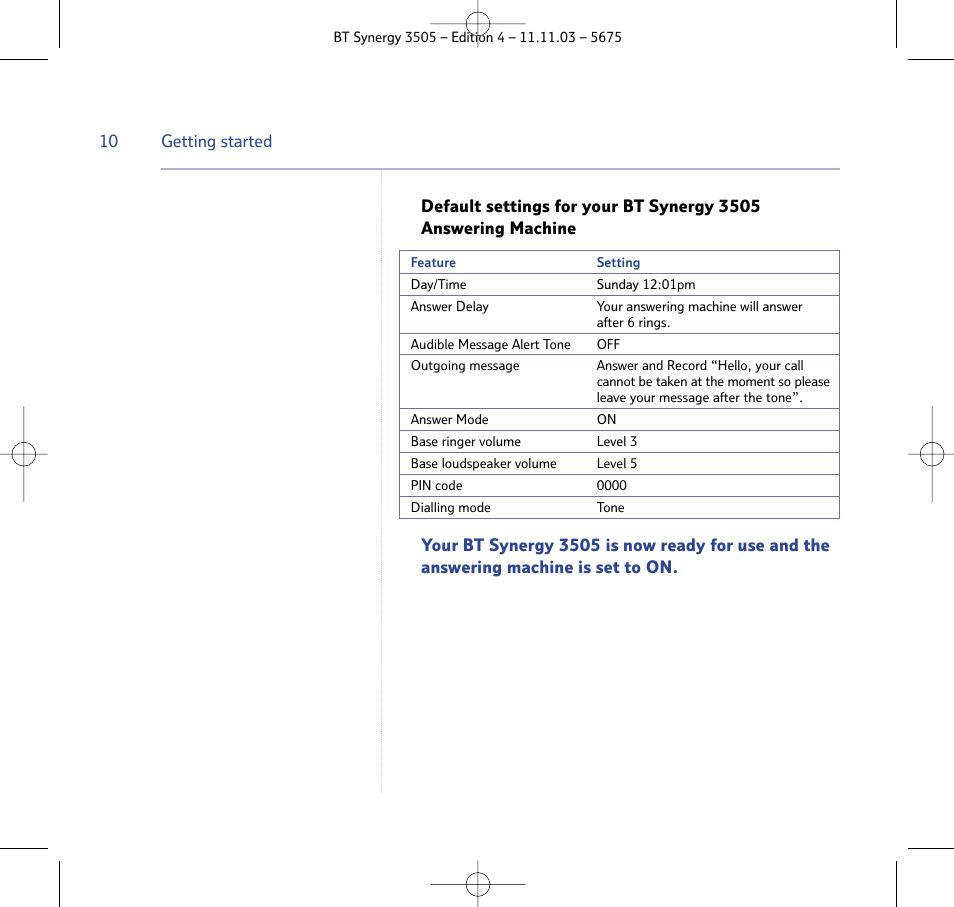 BT 3505 User Manual | Page 10 / 72