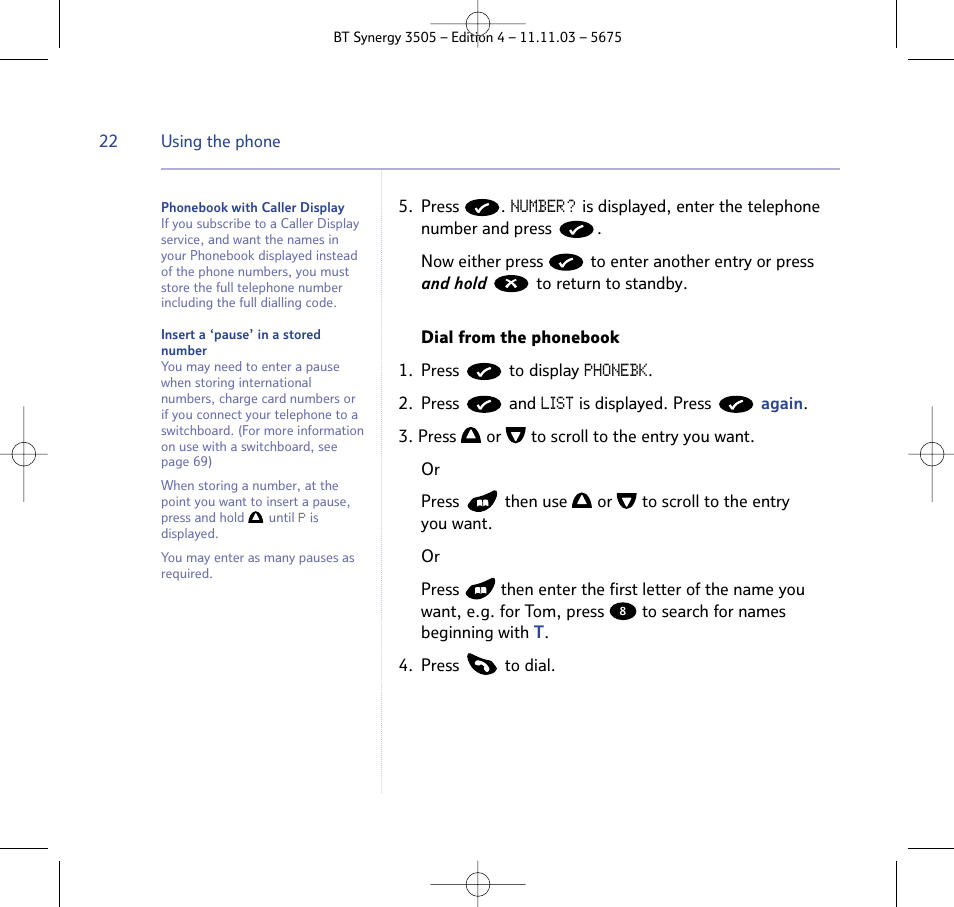 BT 3505 User Manual | Page 22 / 72