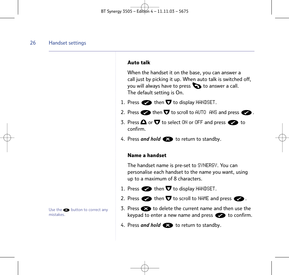 BT 3505 User Manual | Page 26 / 72