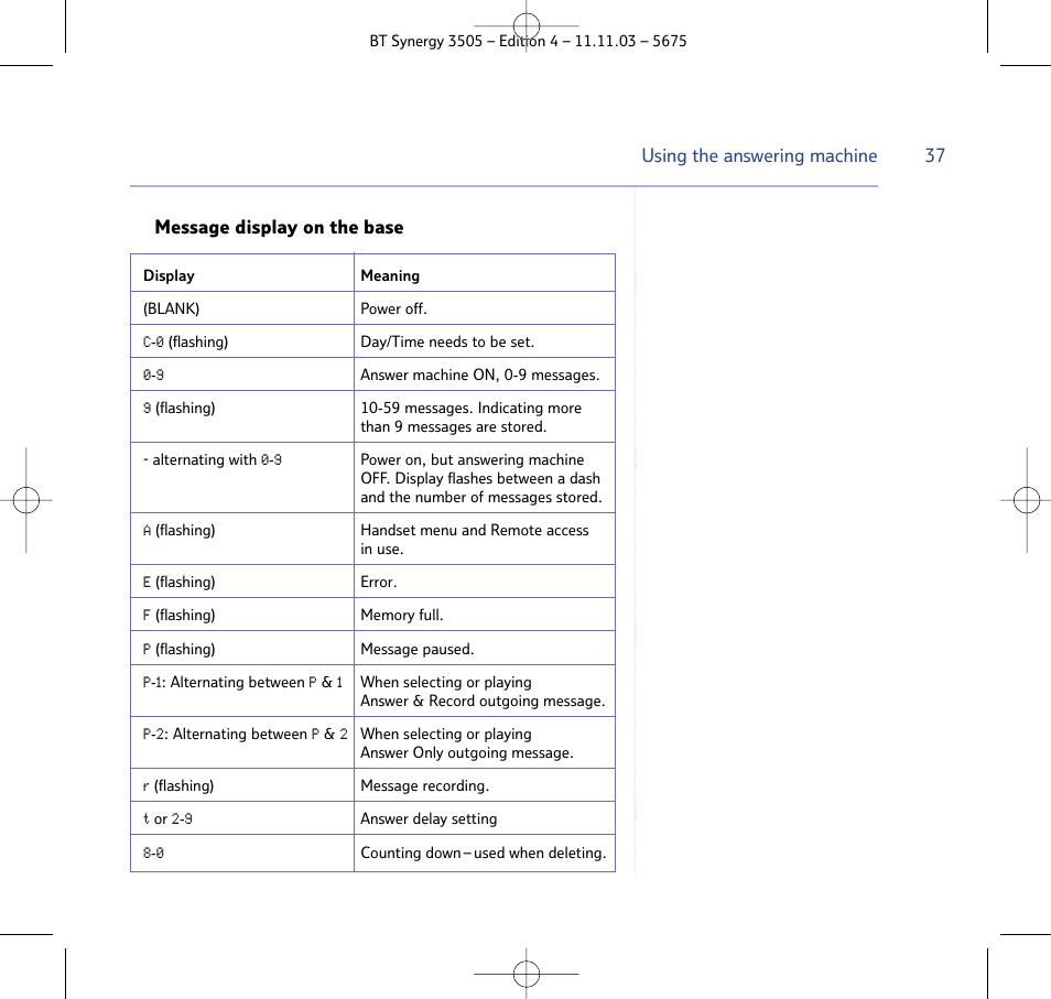 BT 3505 User Manual | Page 37 / 72