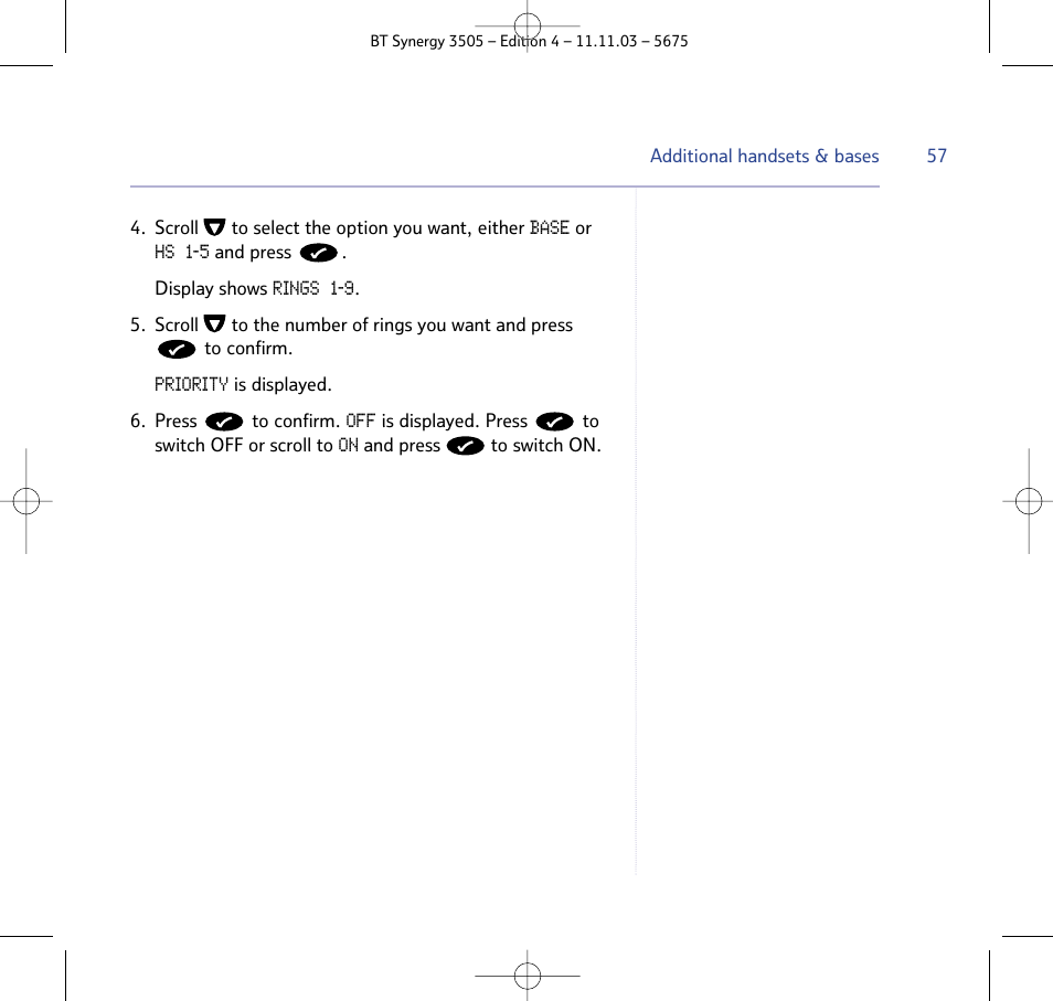 BT 3505 User Manual | Page 57 / 72