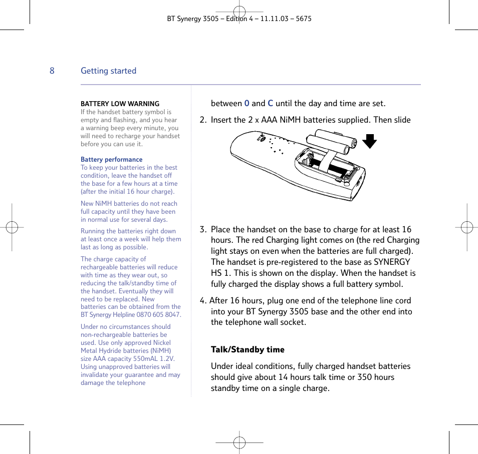 BT 3505 User Manual | Page 8 / 72