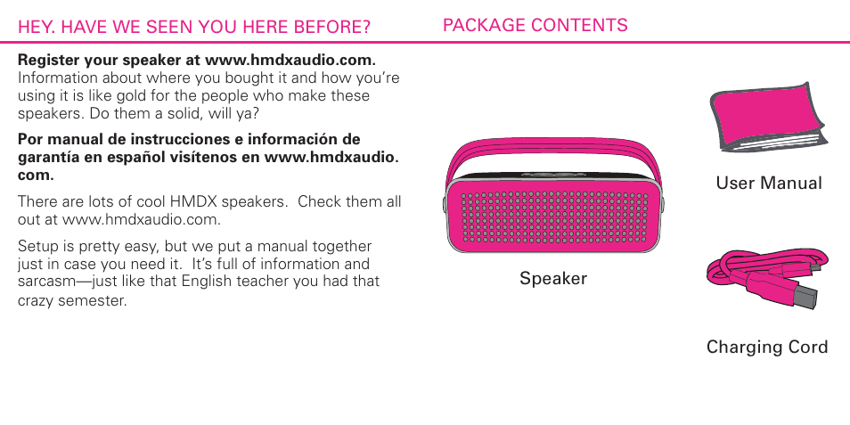 HMDX BLAST™ Bluetooth Boom Box EN User Manual | Page 2 / 11
