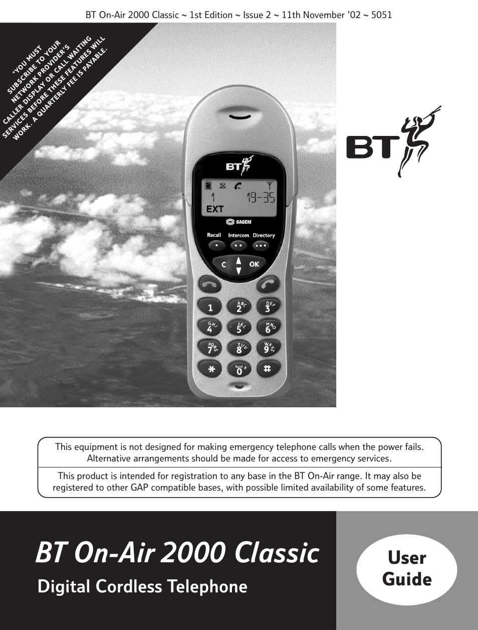 BT On-Air 2000 Classic User Manual | 23 pages