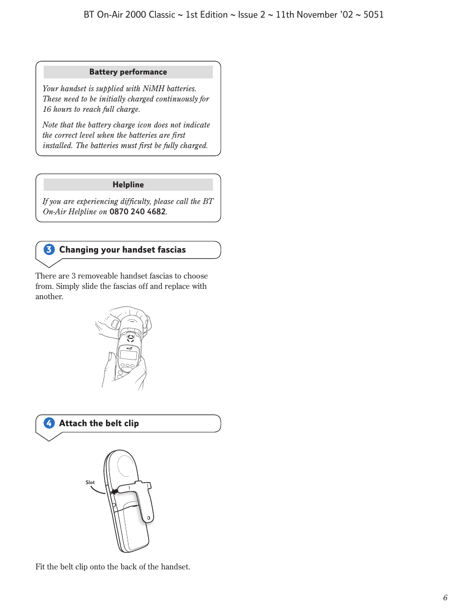 BT On-Air 2000 Classic User Manual | Page 7 / 23