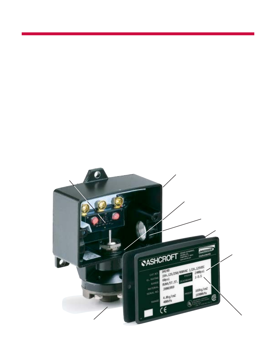 B-series product informatlon | Pilgrim Pressure Switches B-SERIES User Manual | Page 2 / 16