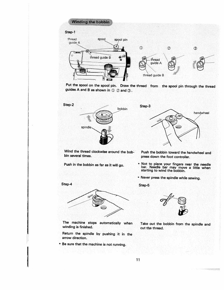 SINGER White 5500 User Manual | Page 13 / 62
