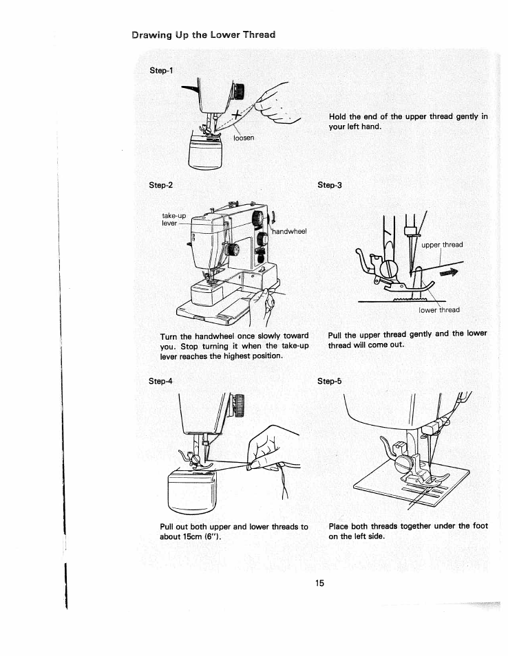 SINGER White 5500 User Manual | Page 17 / 62