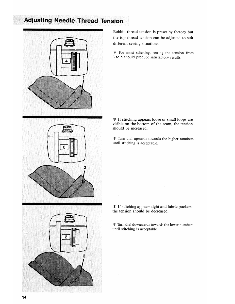 Adjusting needle thread tension | SINGER 2118 User Manual | Page 16 / 36