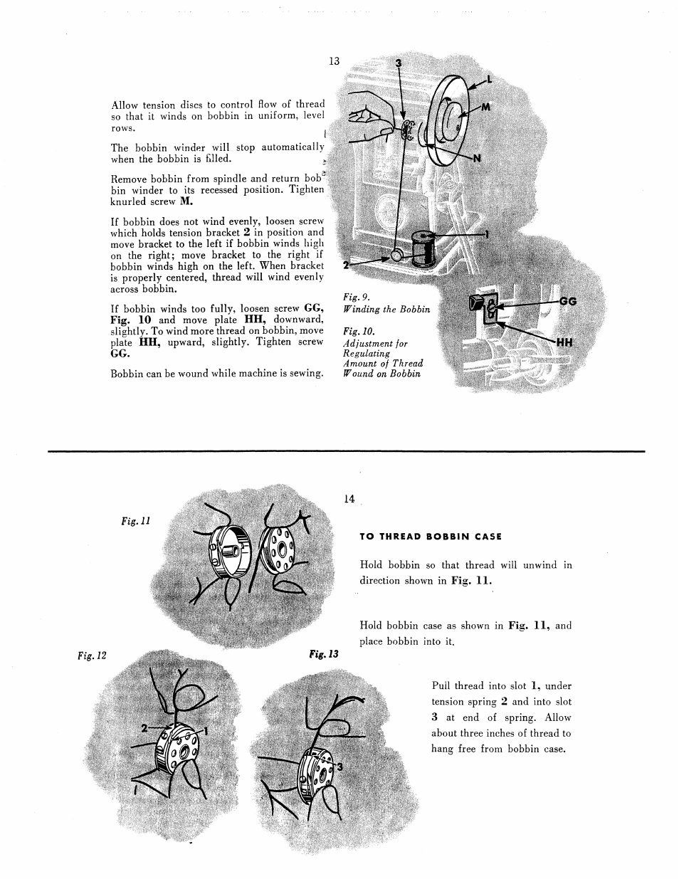 To thread bobbin case | SINGER 301 User Manual | Page 7 / 36