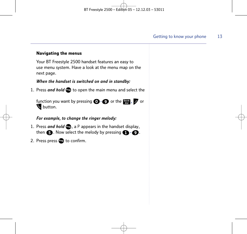 BT Freestyle 2500 User Manual | Page 13 / 52