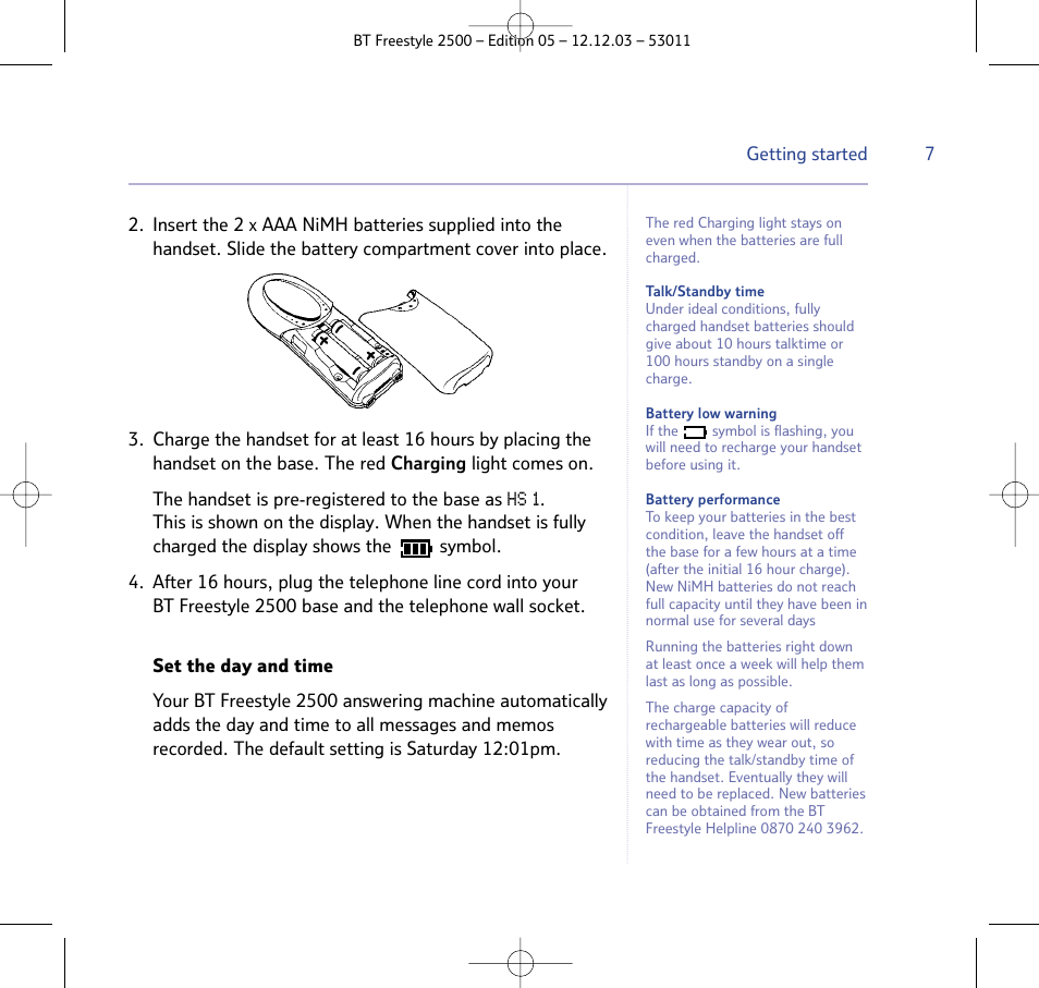 BT Freestyle 2500 User Manual | Page 7 / 52