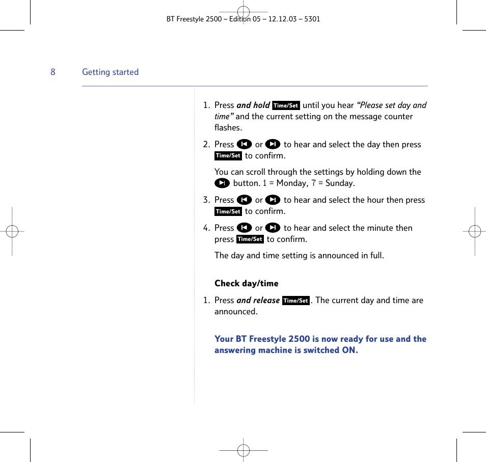 BT Freestyle 2500 User Manual | Page 8 / 52