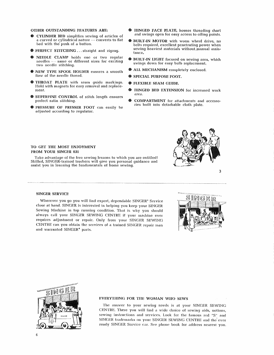 SINGER 631 User Manual | Page 2 / 52