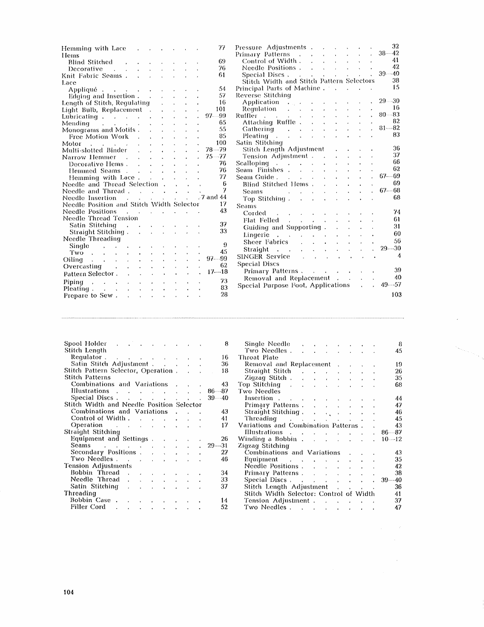 SINGER 631 User Manual | Page 52 / 52